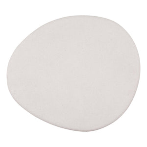 Karina Living Raul Coffee Table - Modern White Lightweight Concrete for Minimalist Living Room Elegance & Style DOV8797-WHIT