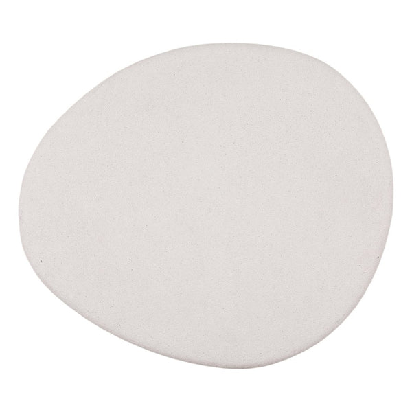 Karina Living Raul Coffee Table - Modern White Lightweight Concrete for Minimalist Living Room Elegance & Style DOV8797-WHIT