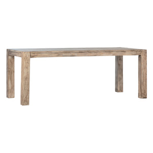 Dovetail Parson Dining Table Natural Warm Wash with Water Base Sealed Finish Reclaimed Pine Wood DOV963