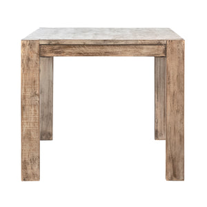 Dovetail Parson Dining Table Natural Warm Wash with Water Base Sealed Finish Reclaimed Pine Wood DOV963
