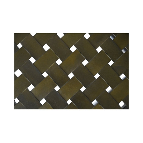 Moe's Home Selby Stool - Rustic Mango Wood Frame With Luxurious Buffalo Leather Seat For Timeless Charm Green Solid Mango Wood Frame,Buffalo Leather Seat Dr-1330-27