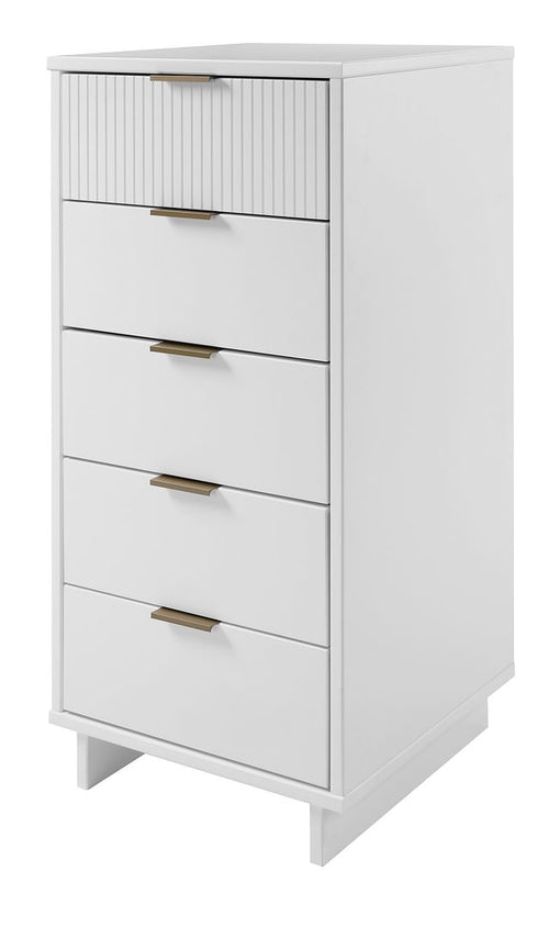 Granville Modern Tall Narrow Dresser with Vertical Ribbed Drawers for Granville Modern Tall Narrow Dresser with Vertical Ribbed Drawers for