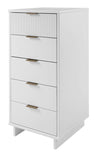 Manhattan Comfort Granville Modern Tall Narrow Dresser White DR-5001