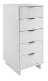 Manhattan Comfort Granville Modern Tall Narrow Dresser White DR-5001