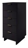 Manhattan Comfort Granville Modern Tall Narrow Dresser Black DR-5002