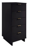 Manhattan Comfort Granville Modern Tall Narrow Dresser Black DR-5002