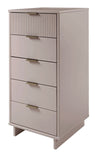 Manhattan Comfort Granville Modern Tall Narrow Dresser Light Grey DR-5006