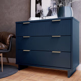 Manhattan Comfort Granville Modern Dresser Midnight Blue DR-5014