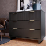 Manhattan Comfort Granville Modern Dresser Dark Grey DR-5015