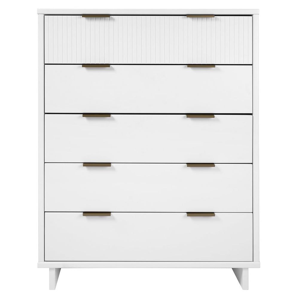 Manhattan Comfort Granville Tall Dresser, White Manhattan Comfort Granville Tall Dresser, White