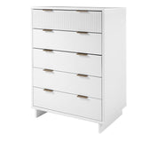 Manhattan Comfort Granville Modern Tall Dresser White DR-5021