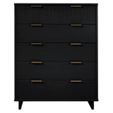 Manhattan Comfort Granville Modern Tall Dresser Black DR-5022