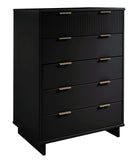 Manhattan Comfort Granville Modern Tall Dresser Black DR-5022