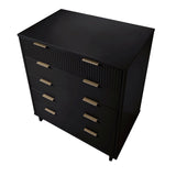 Manhattan Comfort Granville Modern Tall Dresser Black DR-5022