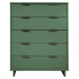 Manhattan Comfort Granville Modern Tall Dresser Sage Green DR-5023