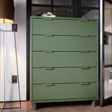 Manhattan Comfort Granville Modern Tall Dresser Sage Green DR-5023