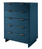 Manhattan Comfort Granville Modern Tall Dresser Midnight Blue DR-5024