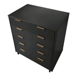 Manhattan Comfort Granville Modern Tall Dresser Dark Grey DR-5025