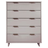 Manhattan Comfort Granville Modern Tall Dresser Light Grey DR-5026