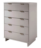 Manhattan Comfort Granville Modern Tall Dresser Light Grey DR-5026