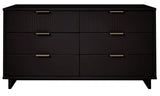 Manhattan Comfort Granville Modern Double Wide Dresser Black DR-5032