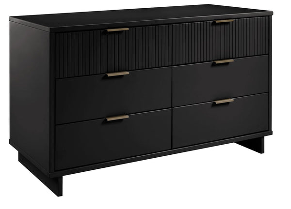 Manhattan Comfort Granville Modern Double Wide Dresser Black DR-5032