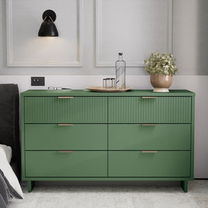 Manhattan Comfort Granville Modern Double Wide Dresser Sage Green DR-5033
