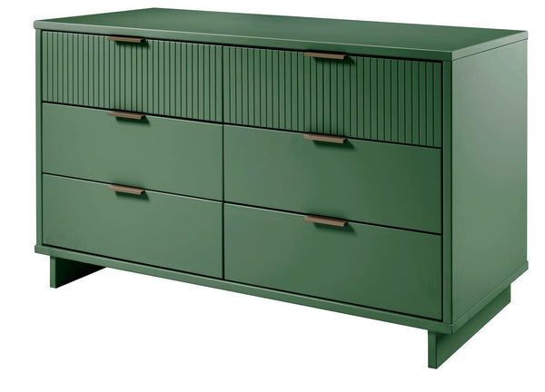 Manhattan Comfort Granville Modern Double Wide Dresser Sage Green DR-5033