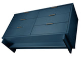 Manhattan Comfort Granville Modern Double Wide Dresser Midnight Blue DR-5034