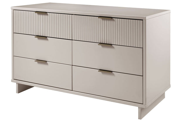 Manhattan Comfort Granville Modern Double Wide Dresser Light Grey DR-5036