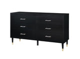 Manhattan Comfort Stanton Modern Dresser Black DR-CHKD0602-BK