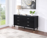 Manhattan Comfort Stanton Modern Dresser Black DR-CHKD0602-BK