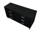 Manhattan Comfort Stanton Modern Dresser Black DR-CHKD0602-BK