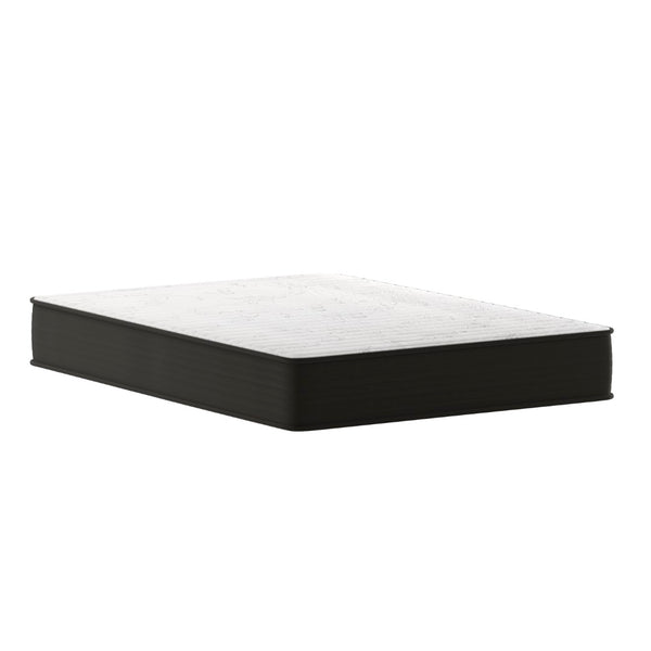 English Elm Dream 10 Inch Hybrid Mattress - Comfortable, CertiPUR-US Certified, Perfect for Students and RV Living White/Gray Full DR-E230P-R-F-10-GY-GG