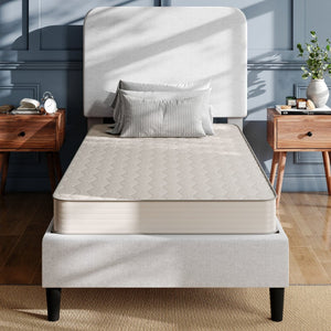 English Elm Dream 6 Inch Hybrid Mattress – Supportive Foam and Innerspring Design for Luxurious Comfort & Restful Sleep Gray Twin DR-E236-B-T-GG