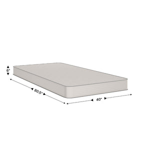 English Elm Dream 6 Inch Hybrid Mattress – Supportive Foam and Innerspring Design for Luxurious Comfort & Restful Sleep Gray Twin XL DR-E236-B-TXL-GG