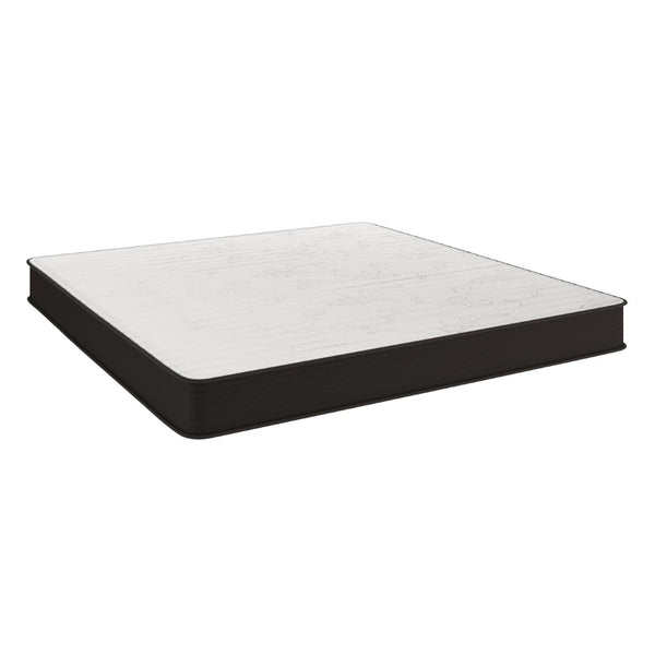 English Elm Dream 8 Inch Hybrid Mattress - High-Density Foam & Innerspring for Ultimate Comfort & Support Gray King DR-E238-B-K-GG