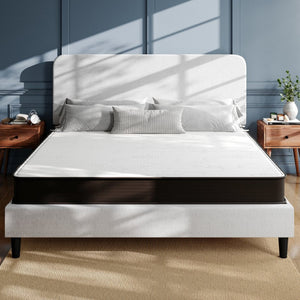 English Elm Dream 8 Inch Hybrid Mattress - High-Density Foam & Innerspring for Ultimate Comfort & Support Gray King DR-E238-B-K-GG