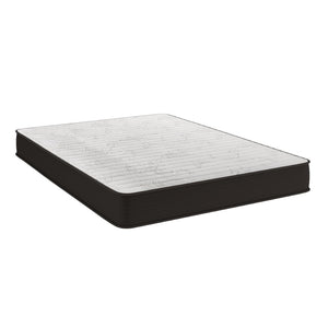 English Elm Dream 8 Inch Hybrid Mattress - High-Density Foam & Innerspring for Ultimate Comfort & Support Gray Queen DR-E238-B-Q-GG