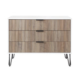 DUMBO Dresser in White and Grey DR001-WG Manhattan Comfort