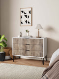 DUMBO Dresser in White and Grey DR001-WG Manhattan Comfort