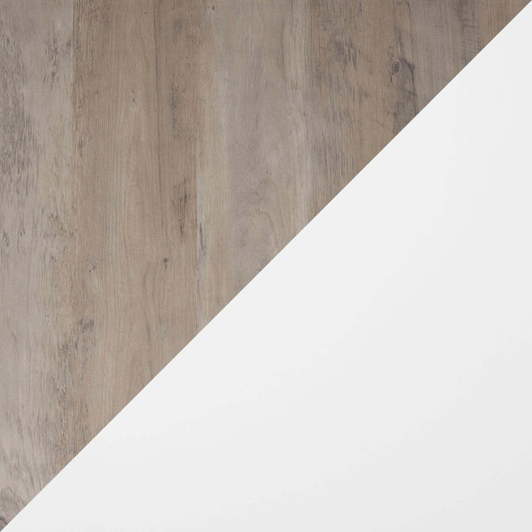 DUMBO 5-Drawer Tall Dresser in White and Grey DR002-WG Manhattan Comfort