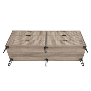 DUMBO 6-Drawer Double Low Dresser in Grey DR003-GY Manhattan Comfort