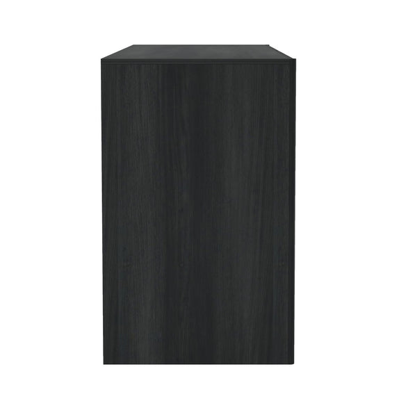 Manhattan Comfort Linda Modern 72" Double Wide Dresser – Elegant Design With 6 Drawers For Stylish Storage Solutions Charcoal Grey Mdp Dr011-gy