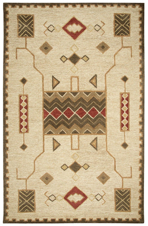 Alora Decor Durango Hand-Tufted Wool Rug In Warm Southwest Hues — Plush Geometric Design For Living Rooms 10' x 13' DURDR100600280113