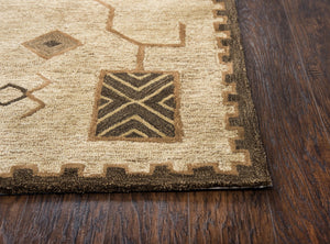 Alora Decor Durango Hand-Tufted Wool Rug In Warm Southwest Hues — Plush Geometric Design For Living Rooms 10' x 13' DURDR100600280113