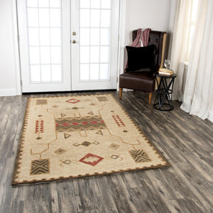 Alora Decor Durango Hand-Tufted Wool Rug In Warm Southwest Hues — Plush Geometric Design For Living Rooms 10' x 13' DURDR100600280113