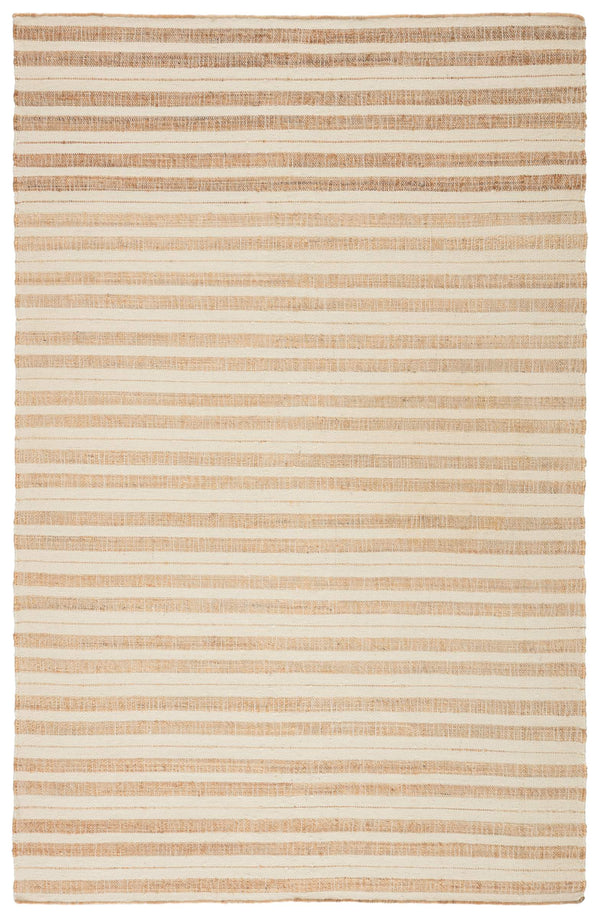 Jaipur Living Jaipur Living Rey Handwoven Wool Jute Flatweave Rug Earthy Stripe for Rooms 5' x 8' RUG146018