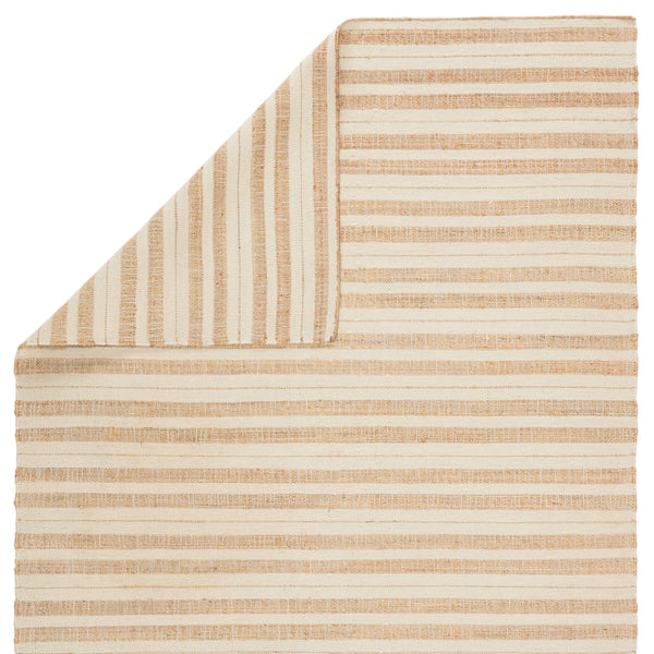 Jaipur Living Jaipur Living Rey Handwoven Wool Jute Flatweave Rug Earthy Stripe for Rooms 5' x 8' RUG146018