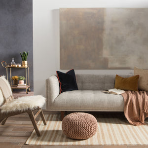 Jaipur Living Jaipur Living Rey Handwoven Wool Jute Flatweave Rug Earthy Stripe for Rooms 5' x 8' RUG146018